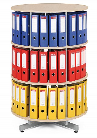 Archivační otočná skříň - 2 patra - šedá